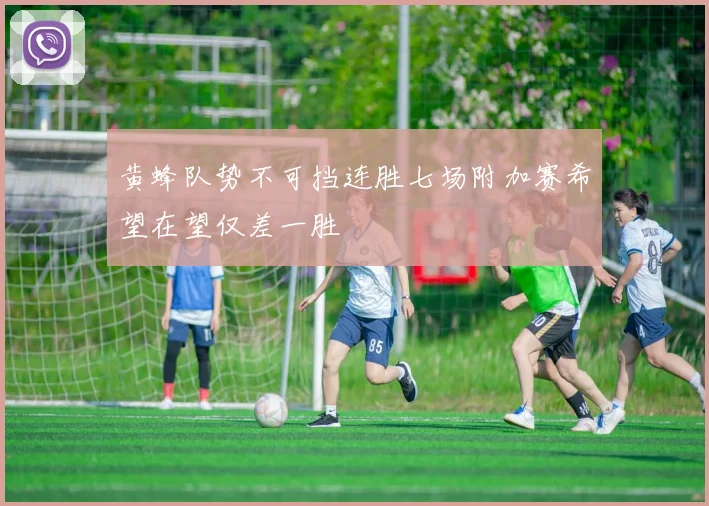 黄蜂队势不可挡连胜七场附加赛希望在望仅差一胜